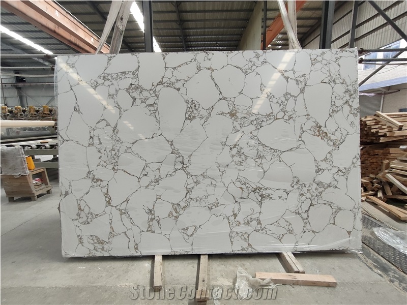 Artificial Calacatta Marble Quartz Slabs