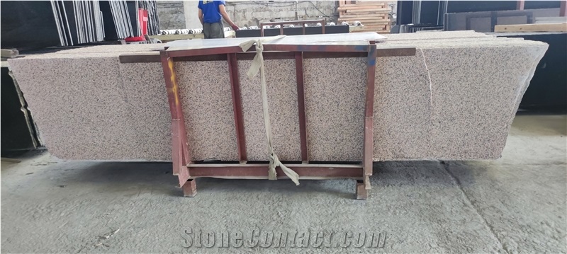China Sesame Red  G681 Granite Slabs Polished