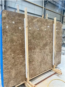 Turkey Crystal Golden Light Emperador Slab Pattern Marble