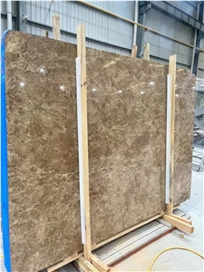 Turkey Crystal Golden Light Emperador Slab Pattern Marble