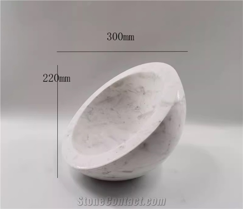 Bianco Carrara Marble Home Decor Bowls