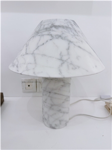 Carrara White Marble Table Lamp For Home Decor Products Carrara White Marble Table Lamp For Home Decor Products