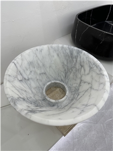 Carrara White Marble Table Lamp For Home Decor Products