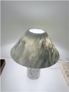 Carrara White Marble Table Lamp For Home Decor Products
