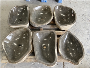 Cheap Art River Stone Vessel Sinks