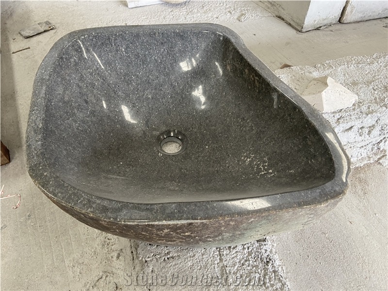 Cheap Art River Stone Vessel Sinks