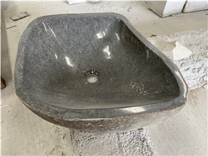Cheap Art River Stone Vessel Sinks