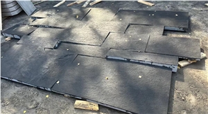 China Black  Granite Split Wall Stone