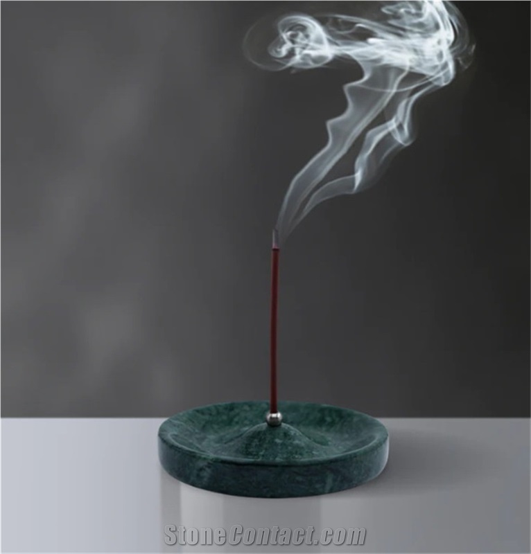 Dark Green Marble  Incense Burner Incense Holder