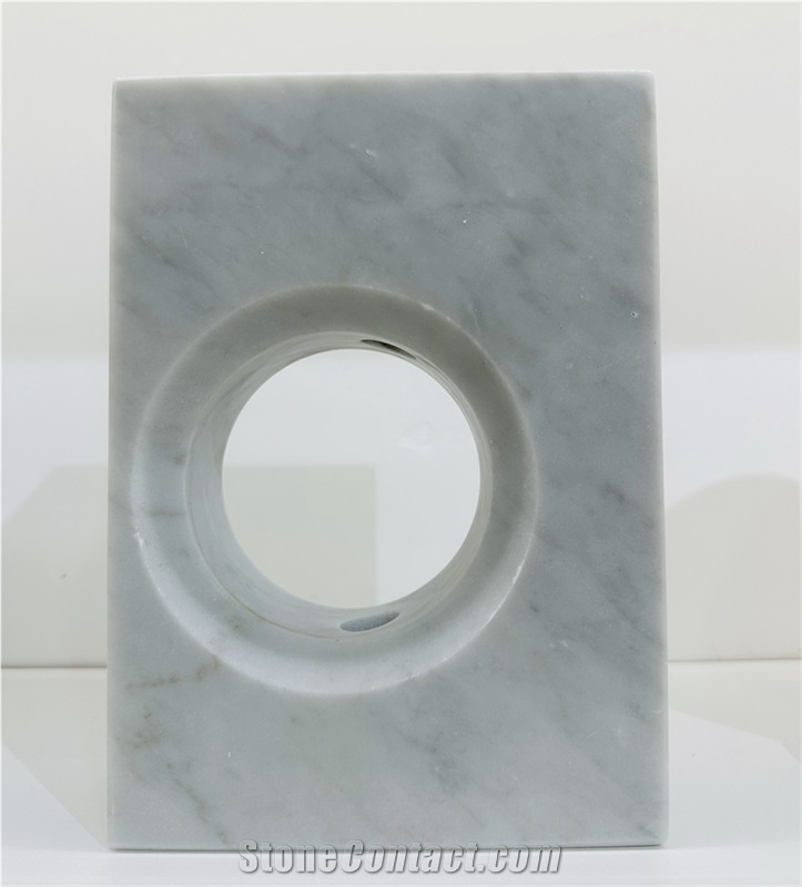 Geometric Carrara Marble Rectangle Vase Home Decor Products