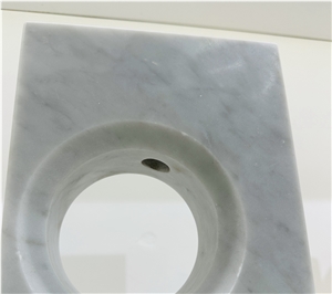 Geometric Carrara Marble Rectangle Vase Home Decor Products