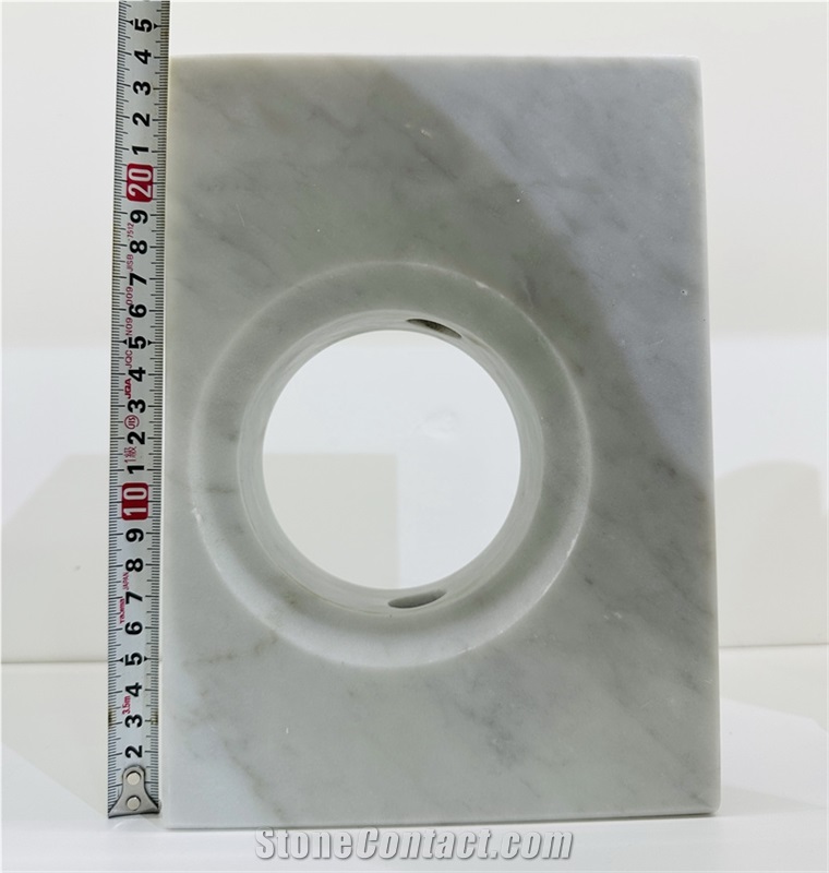 Geometric Carrara Marble Rectangle Vase Home Decor Products