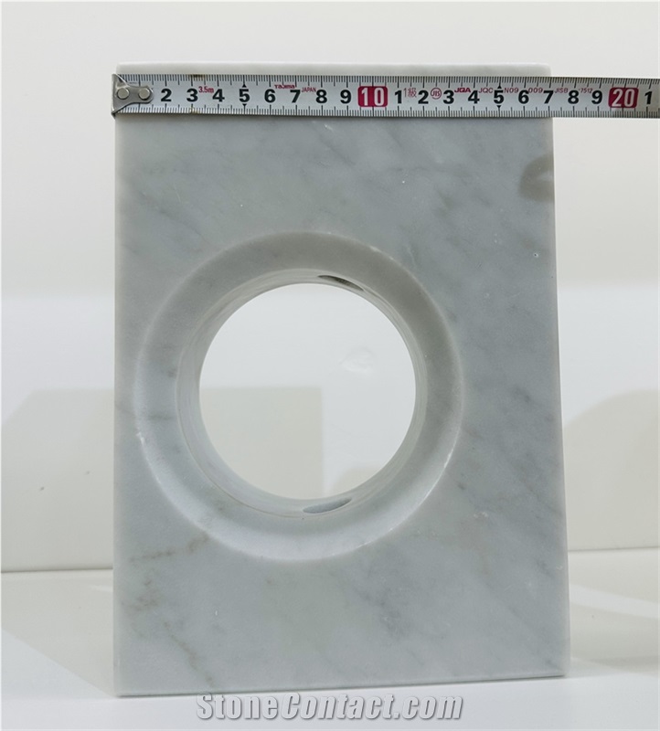 Geometric Carrara Marble Rectangle Vase Home Decor Products