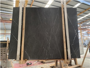 Pietra Grigio Honed Slab Grey Marble Slab Tiles