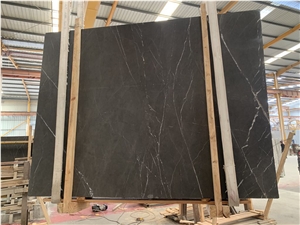 Pietra Grigio Honed Slab Grey Marble Slab Tiles