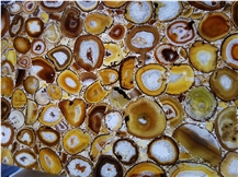 New Decoration Precious Semiprecious Yellow Agate Stone