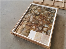 New Decoration Precious Semiprecious Yellow Agate Stone