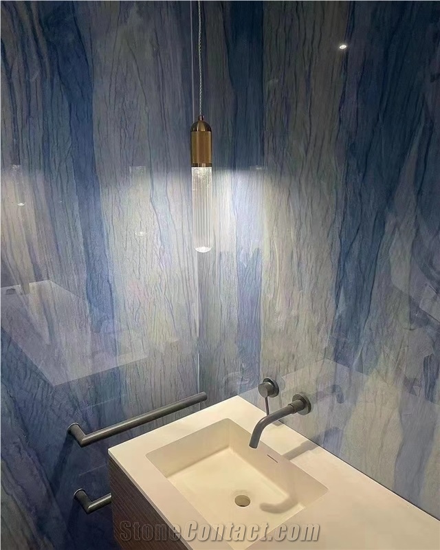 Azul Macaubas Quartzite Vein Sintered Stone Slab Tile