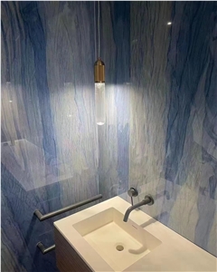 Azul Macaubas Quartzite Vein Sintered Stone Slab Tile