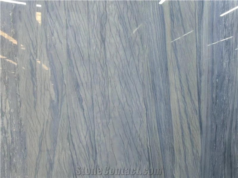 Azul Macaubas Quartzite Vein Sintered Stone Slabs Wall Tile