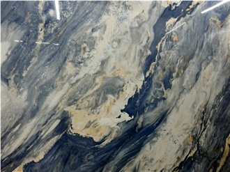 Blue Sodalite Sintered Stone Slabs Wall Tile