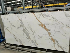 Calacatta Gold Marble Vein Sintered Stone Slabs