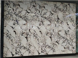 Calacatta Viola Marble Vein Purple Sintered Stone Slab Tile