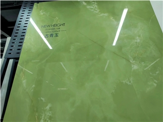 Green Onyx Looks Sintered Stone Slabs Project Tile Use