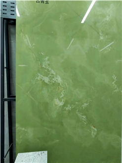 Green Onyx Looks Sintered Stone Slabs Project Tile Use