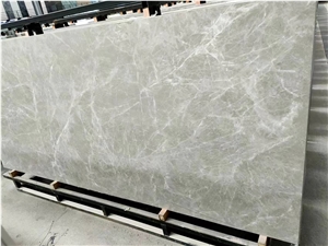 Hermes Grey Marble Vein Sintered Stone Slabs Floor Tile Use