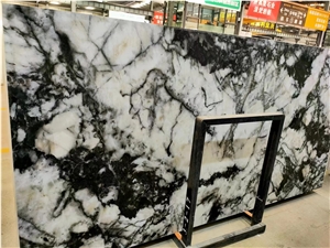 Incense Plum Marble Vein Sintered Stone Slabs Floor Tile Use