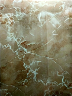 Pink Onyx Vein Sintered Stone Slabs Wall Floor Tile Use