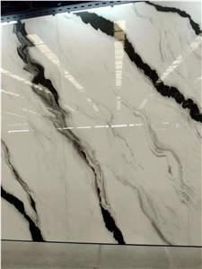 Sintered Stone Panda White Marble Vein Sintered Stone Floor