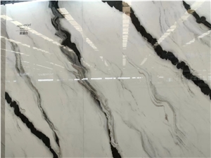 Sintered Stone Panda White Marble Vein Sintered Stone Floor