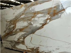 Sintered Stone Slabs Calacatta Gold Marble Vein
