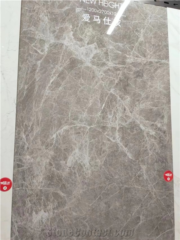 Sintered Stone Slabs Hermes Gray Marble Home Floor Use