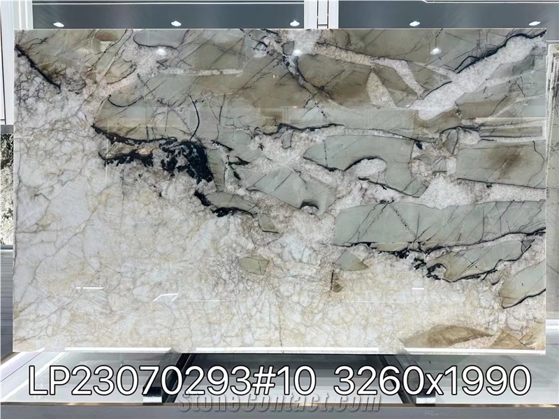 Cristallo Tiffany Quartzite Pear Blossom Snow Big Slab Tile