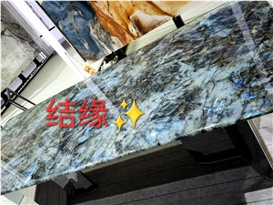 Emerald Blue Granite Aurora Azul Galactic Slab Tile