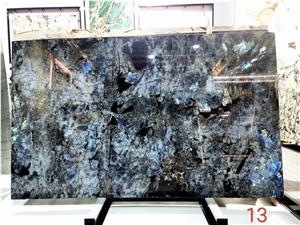 Emerald Blue Granite Aurora Azul Galactic Slab Tile