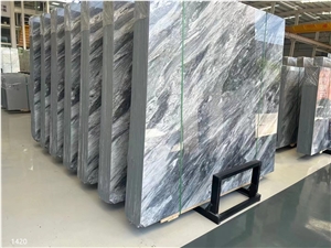 Florence Grey Marble Bardiglio Carrara Big Slab Tile Floor