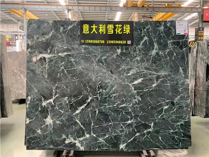 Italy Verde Alpi Marble Green  Des Alpes Stone Big Slab Tile