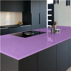 2019 Taro Purple Quartz Slab For Kitchen Vanity Top