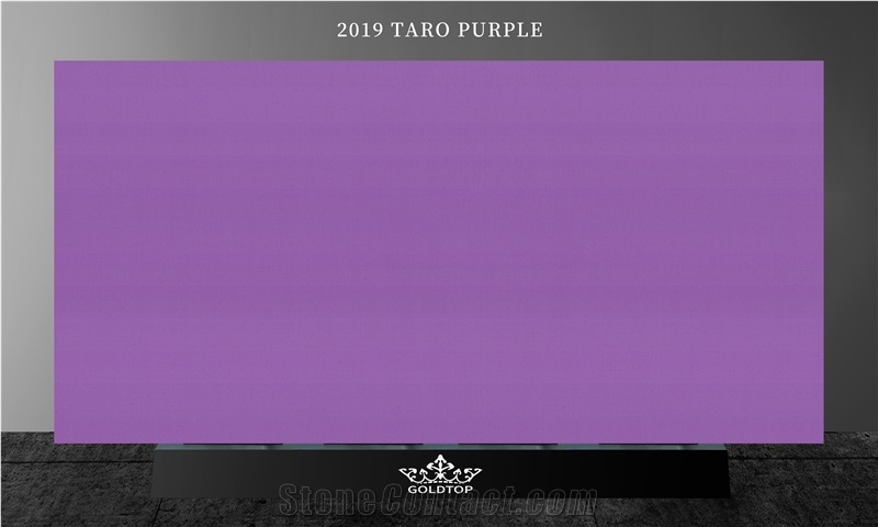 2Cm And 3Cm Home Decoration Pure Purple Quartz Slabs