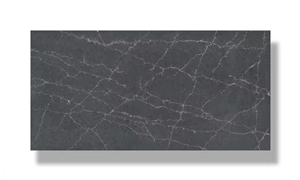 Artificial Black 5104 Quartz Calacatta Angelo Quartz Slabs
