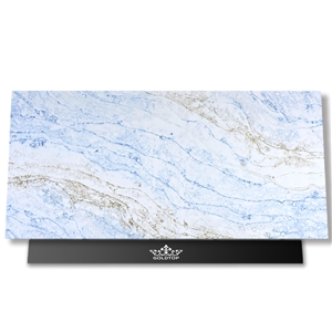 Blue And Gary Vein Quartz 6030 Lazada Concrete Quartz Slabs