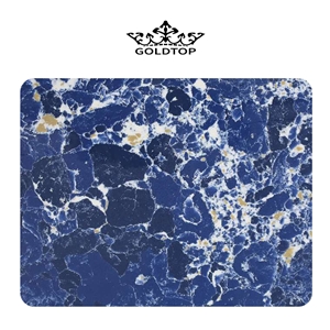 Newest 6034 Quartz Artificial Blue Quartz Slabs