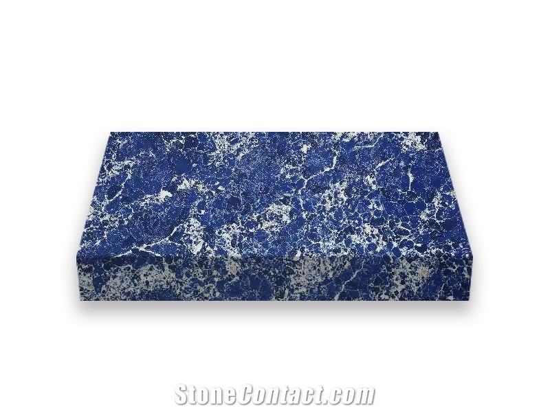 Newest 6034 Quartz Artificial Blue Quartz Slabs
