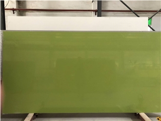 Polished Green Artificial Stone 2010 Quartz Slabs