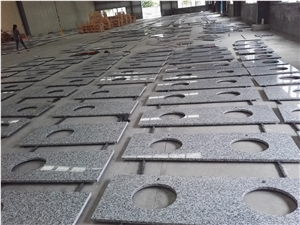 China G439 Grey Granite Prefab Vanity Tops