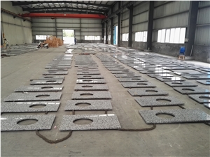 China G439 Grey Granite Prefab Vanity Tops